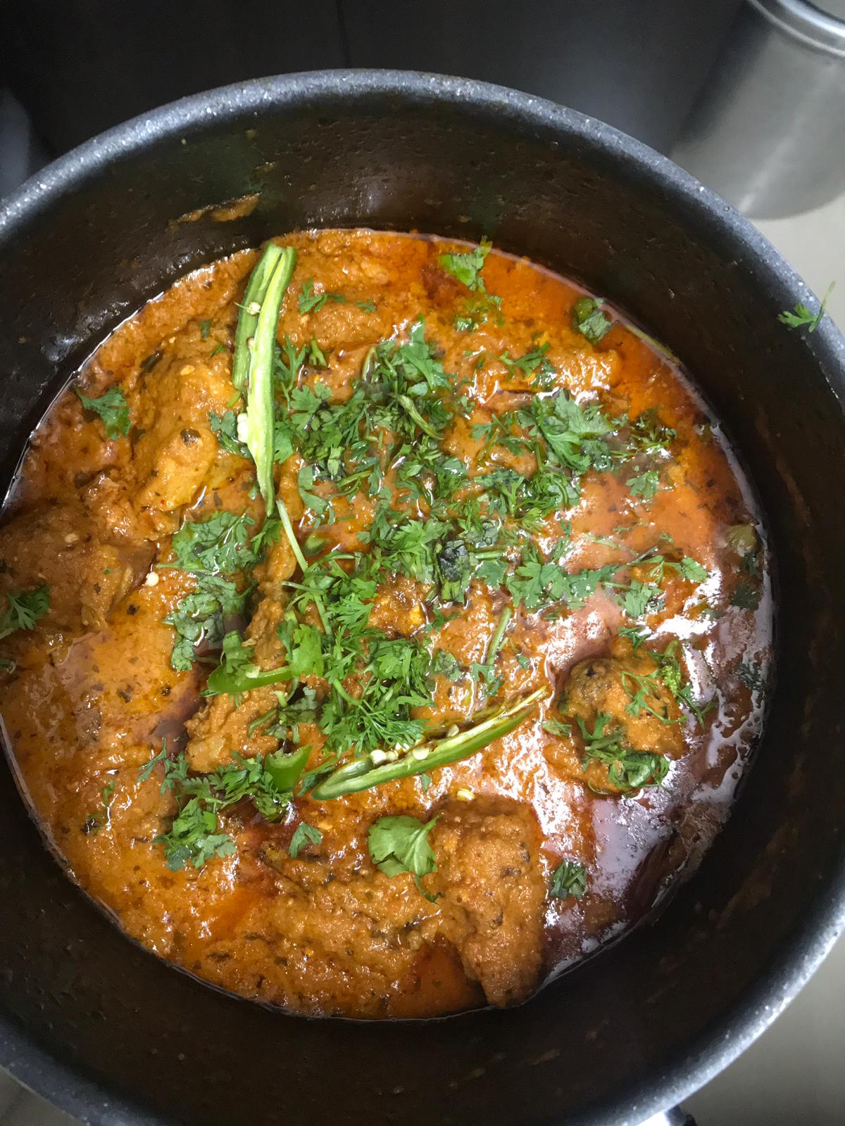 Chicken gravy with chapati