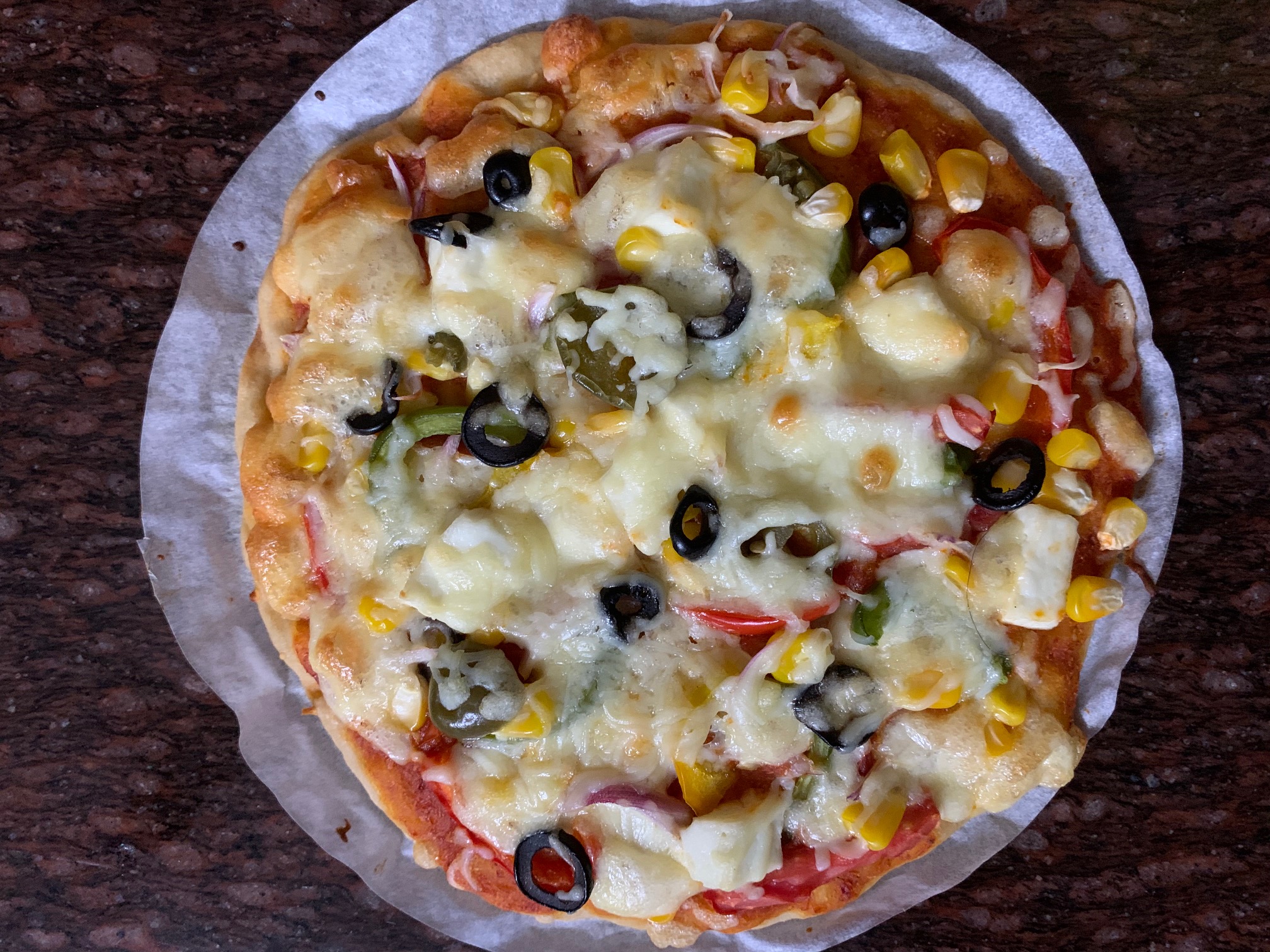 Veggie Paneer Peri Peri Pizza - Rs 399 , book now at Mathura Bhuvan, S ...