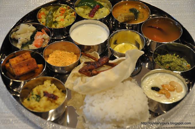 South Indian veg meal
