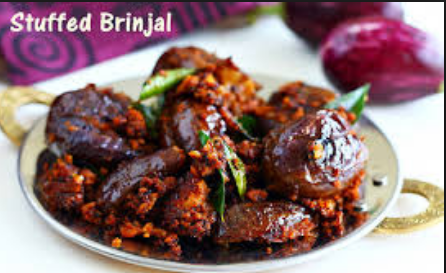Gutthi Vankaya kura - stuffed brinjal curry