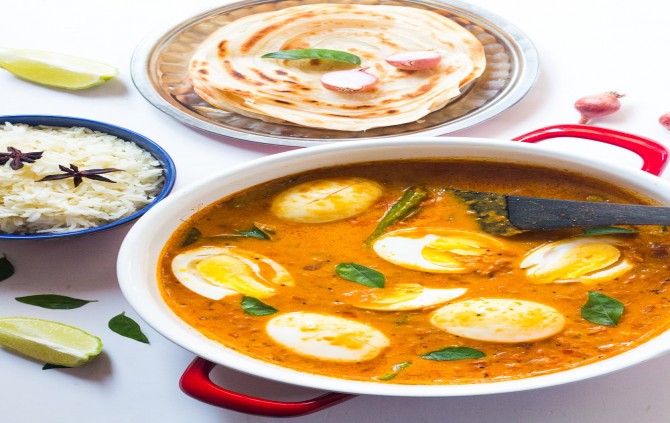 EGG CURRY + RICE or PARATHA - Rs 100 , book now at 1-2-234/29, flat no ...