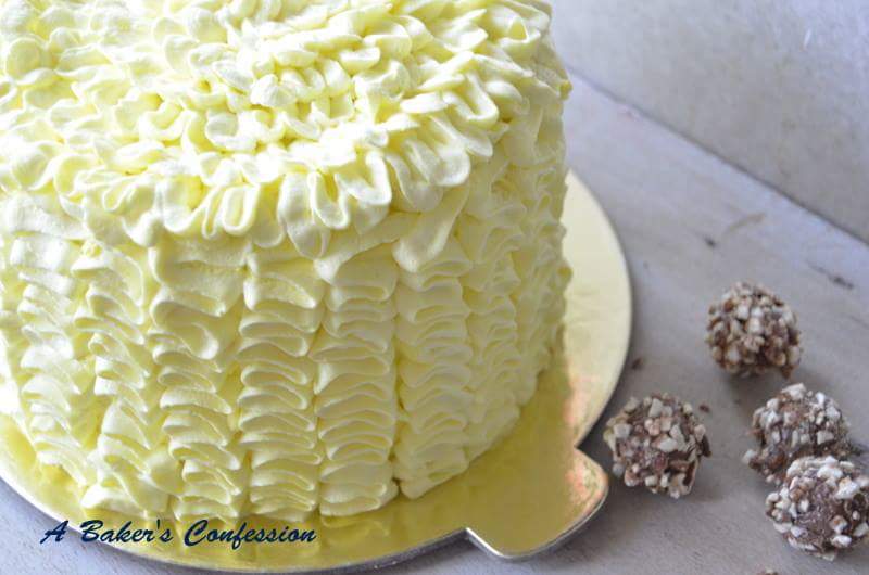 Classic Vanilla Cake with Vanilla/choc buttercream