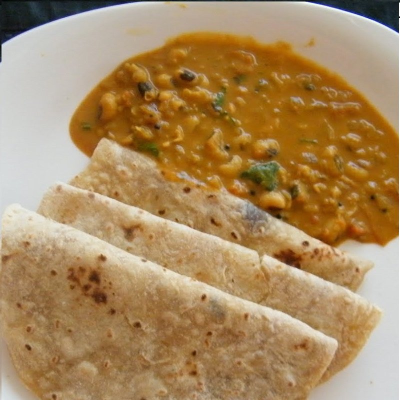 Chapati with veg kurma