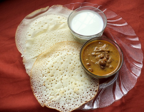 Aappam with Coconut milk
