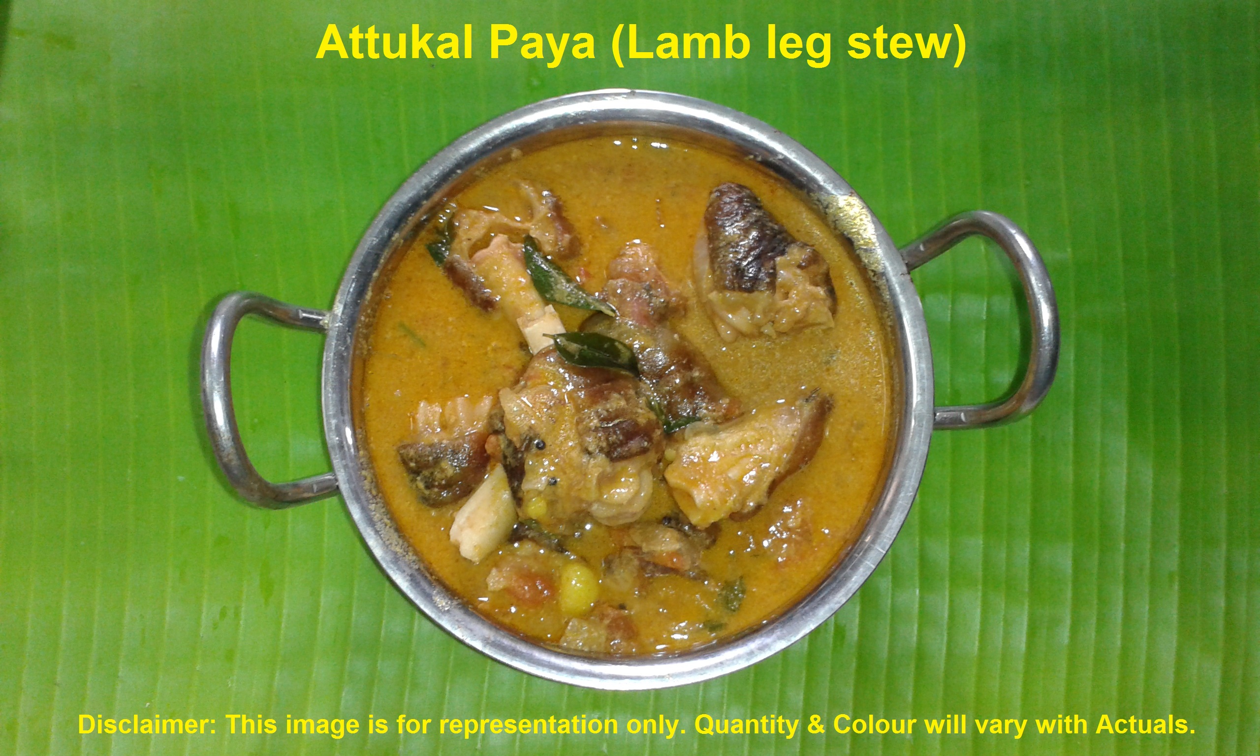 Attukal Kurma (Lamb leg stew)