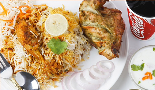 Chicken Biryani Combo (Starter,Biryani,Sweet,Coke) North Indian Cooking (Mom\'s V9 Kitchen)