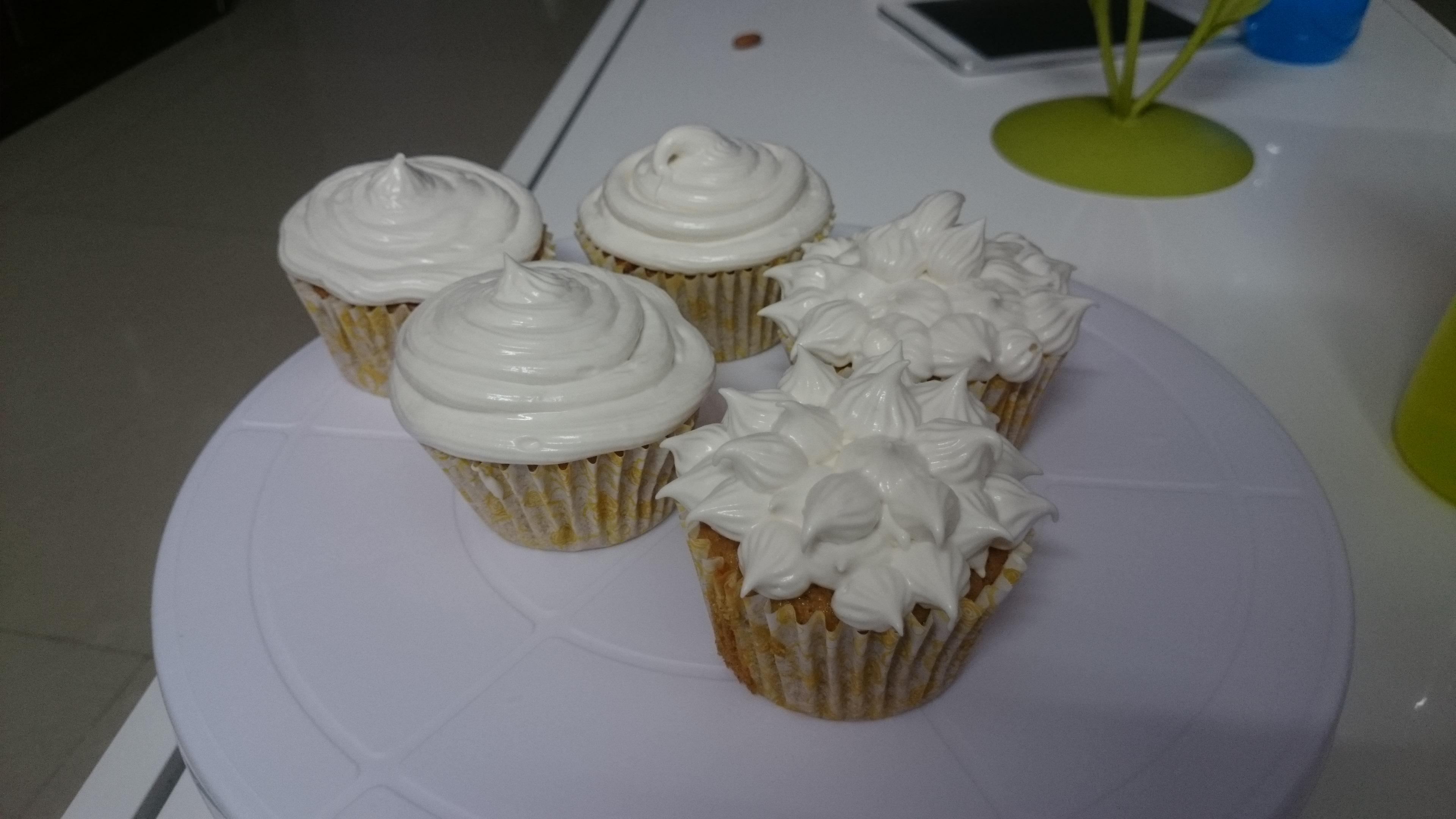 Carrot cupcakes with Cream cheese frosting