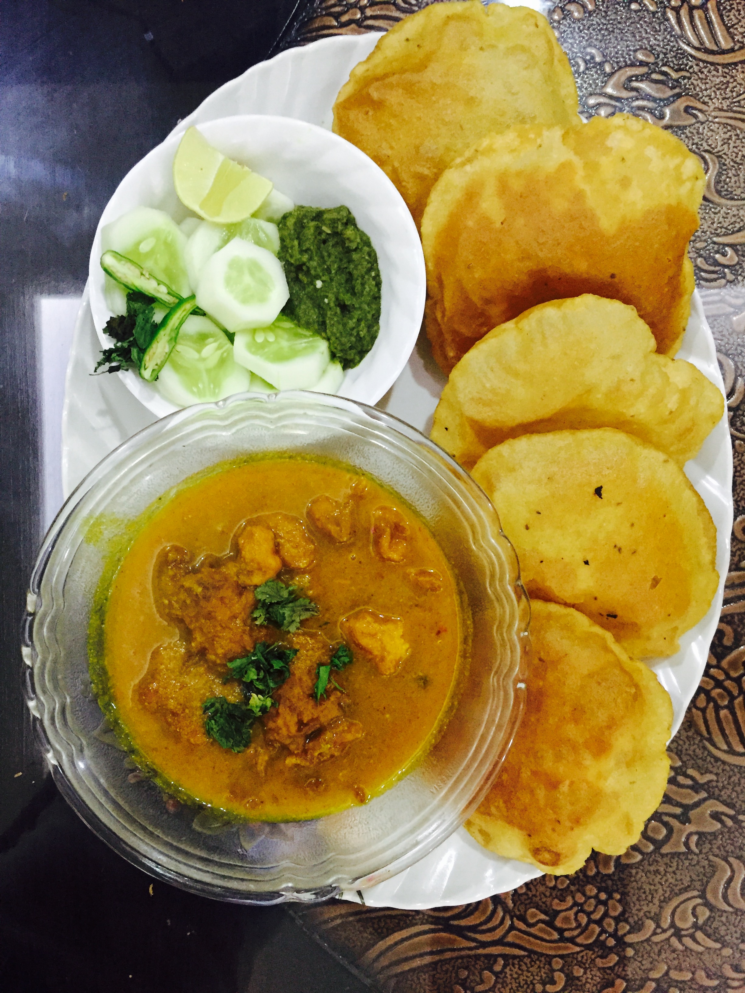 Punjabi Kofta Curry with Poori