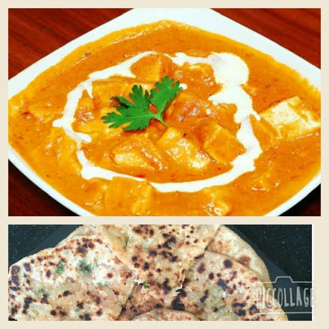 Any Paneer Veg + Pudina Parantha (2) / Chapati (4)