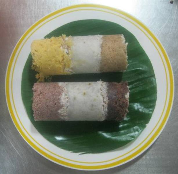 Puttu (Steamed Rice Cake-Kerala Dish)