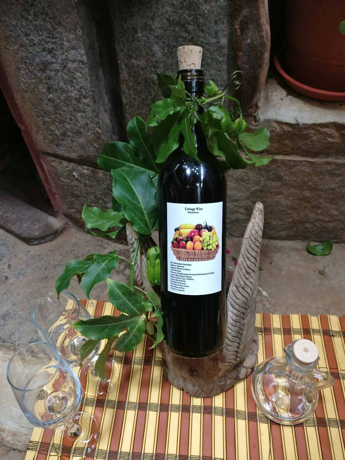 Mixed dry fruits wine