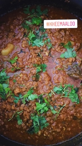 Mutton Kheema Aloo curry