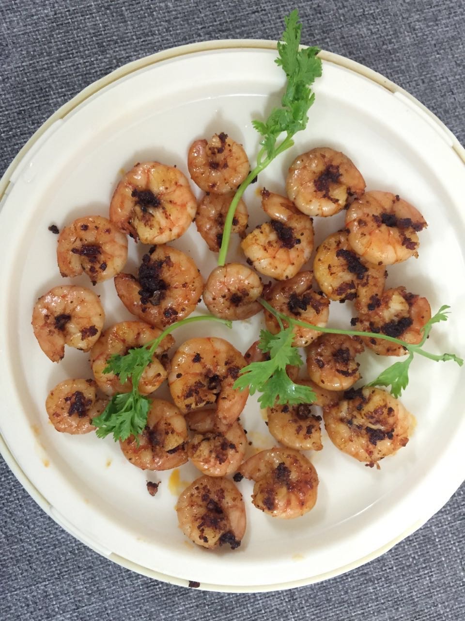 Butter prawn with pepper