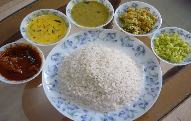Meals with Fish Curry