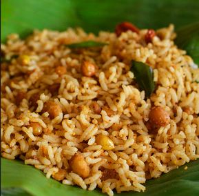 Puliyotharai, Tamato Rice, Curd Rice & Sambar Rice