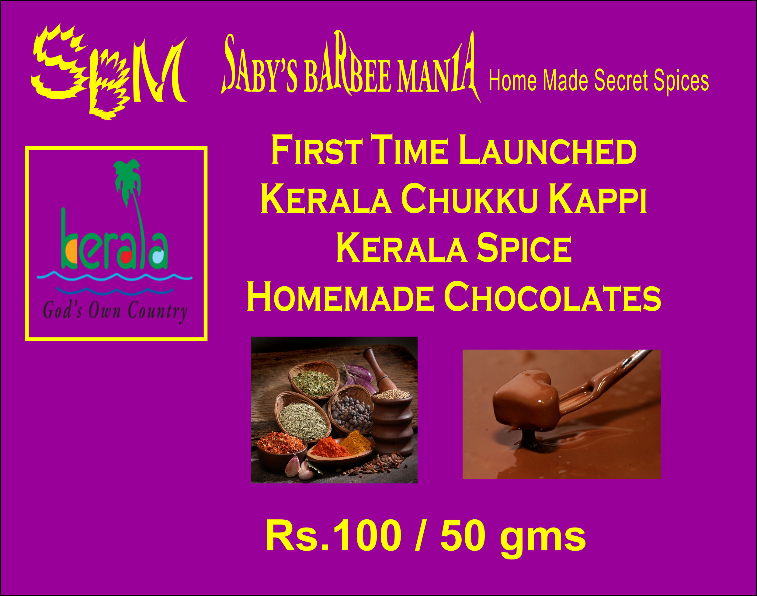 Barbee Kerala Spice Homemade Chocolates