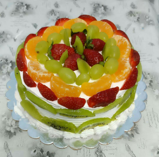 Mixed fruit Ganache Cake