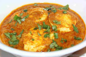 egg curry with white rice(combo)