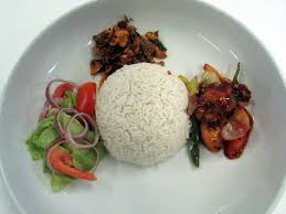 Fish Curry, Rice & Salad