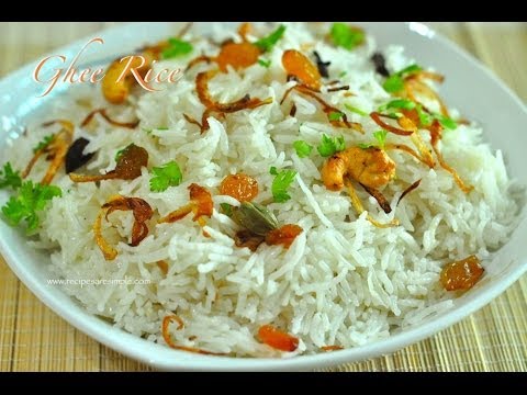 Ghee rice with panner gravy/veg gravy\\mushroom gravy