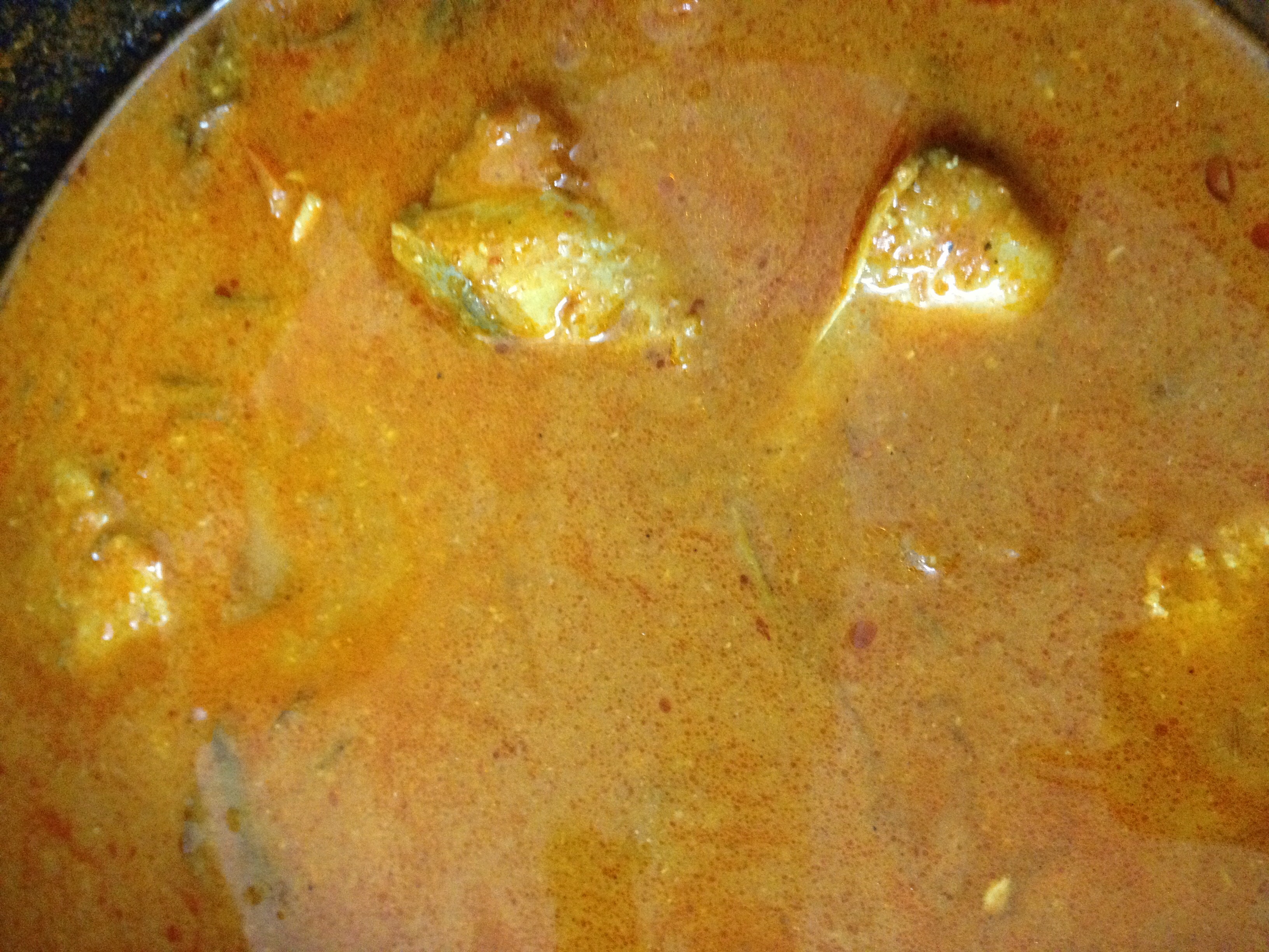 Srilankan fish curry and rice
