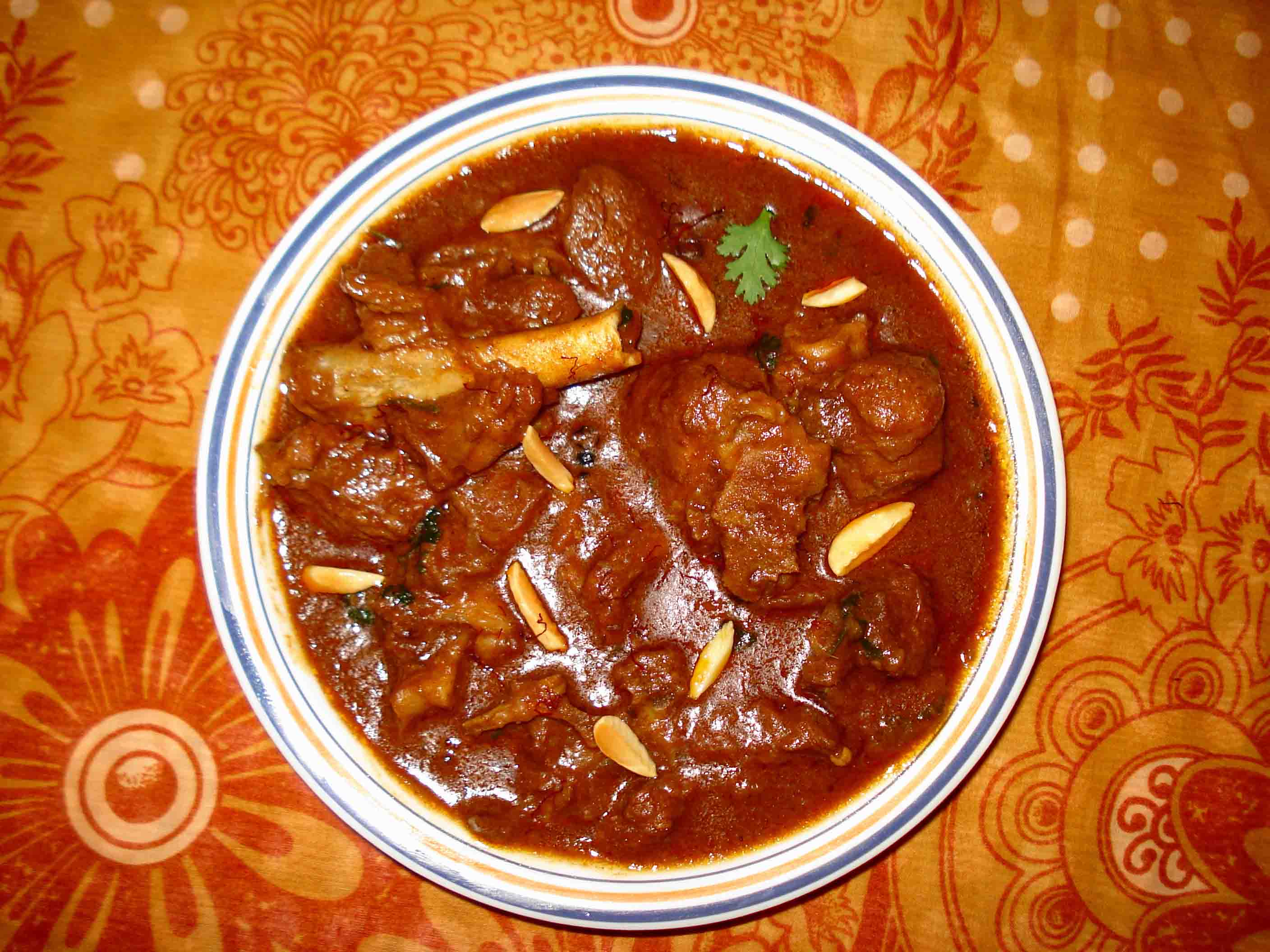 Mutton curry serves 3 persons