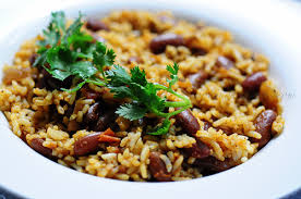 Rajma Rice, papad & salad